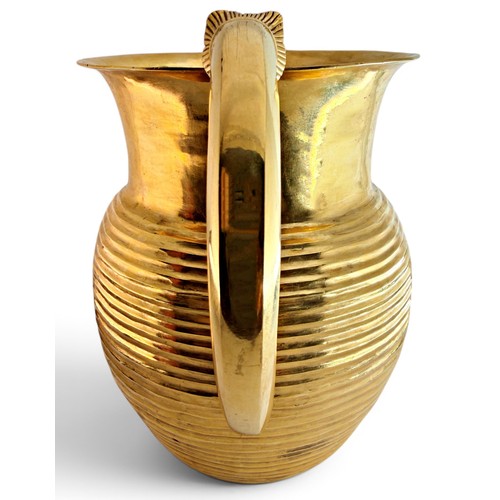 552 - An exceptional 22ct yellow gold full scale replica of The Oxus Treasure Jug, of ovoid form with hori... 