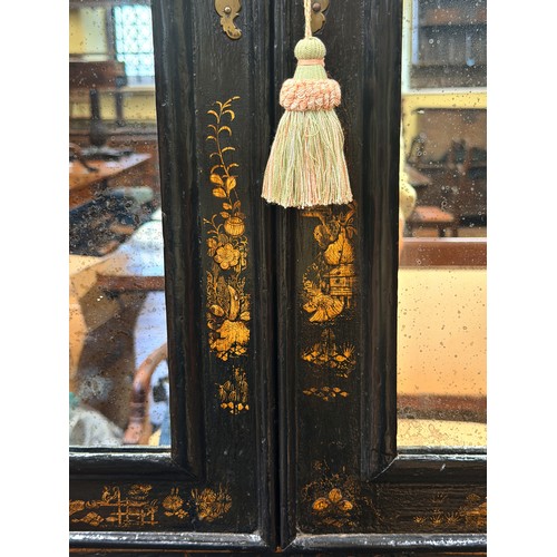 574 - A good George I period japanned bureau-cabinet, in the manner of John Belchier (1699-1753) originall... 