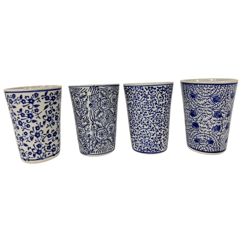 22 - A collection of 19th century and later blue and white transfer ware, including tureens, dishes, tea ... 