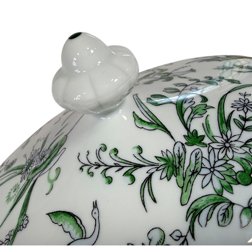 4 - A Limoges porcelain dinner service in the Parsifal pattern in a green colour way, comprising of grad... 