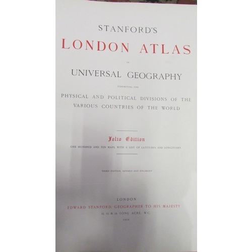Stanford's London Atlas of Universal Geography Folio Edition including ...