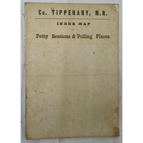20 - Townland Survey of Co. Tipperary - Large Hand Coloured Folding Map on Canvas (1843)
