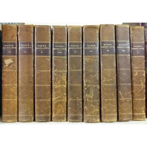 32 - 'The World Displayed' (1814) - Nine Volumes - Plates - Calf Binding
