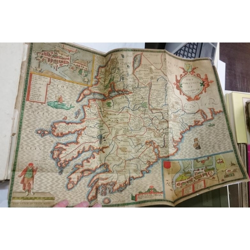 36 - Stafford 'Pacata Hibernia' (1633) - 1st Edition - Coloured Map of Munster and Numerous Plates - Foli... 
