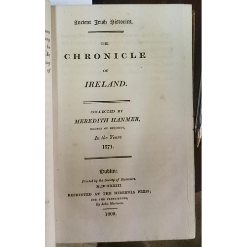 46 - M. Hamer 'The Chronicles of Ireland' (1809) - 1st Edition