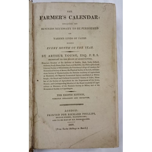 47 - Arthur Young 'The Farmer's Calendar' (1809)