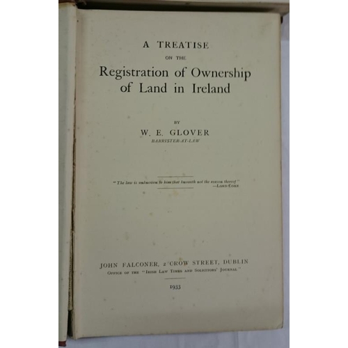 66 - C. Falkiner 'Irish History & Topography' (1904) - Maps;  and W. Glover 'Registration of Ownership of... 