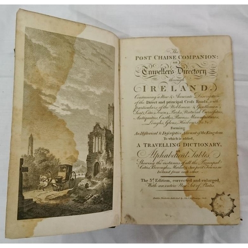69 - Post Chaise Companion or Traveller's Directory Through Ireland - Plates - (some tears)