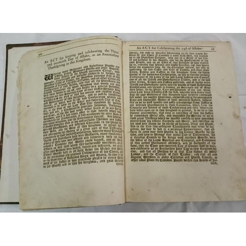 70 - Sir John Temple - 'History of Irish Rebellion in 1841' - Lacks Title Page - Half Calf Binding