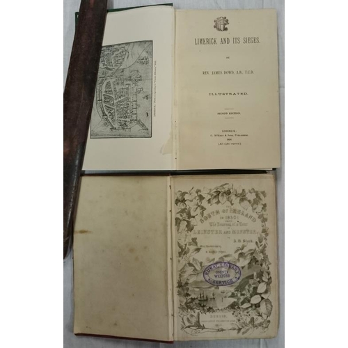 75 - James Dowd 'Limerick and It's Sieges' (1890);  and A. G. Stark 'The South of Ireland in 1850' (2)
