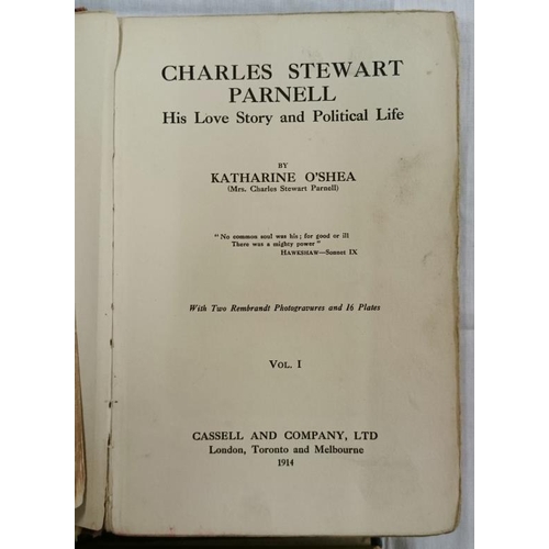 83 - K. O'Shea 'Charles S. Parnell';  'The Dublin Review' (1893);  and 'Coyle's Evidence of Conditions in... 