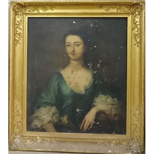 98 - Eyre Family Portrait of Mary Sampson (?) wife of Governor Stratford Eyre of Eyreville in 1762