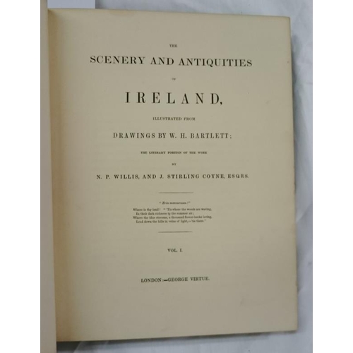 109 - W. H. Bartlett 'Scenery & Antiquities of Ireland' (c. 1835) - 1st edition - Complete in Very Good Bi... 