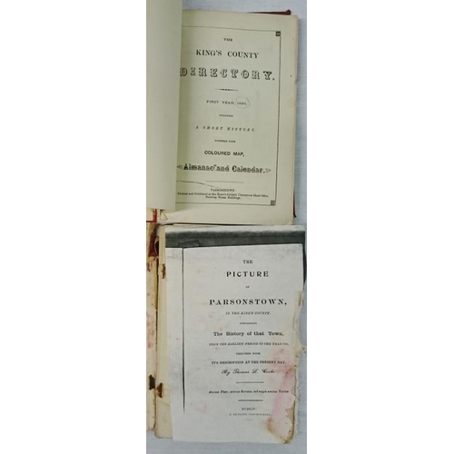 119 - T. B. Cooke 'The Picture of Parsonstown' (poor copy);  and 'The King's County' (1890) (2)