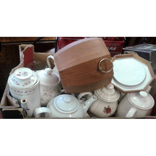 153A - Four Boxes of General Ceramics & Glassware