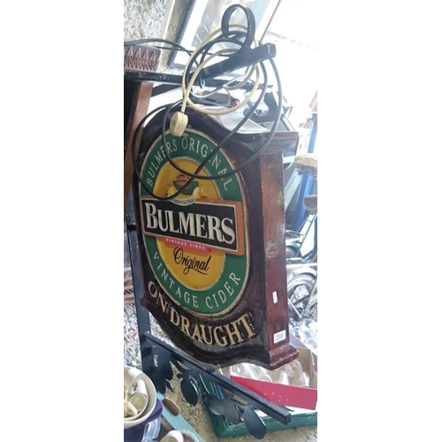 210 - Bulmers Double Sided Light Up Pub Sign