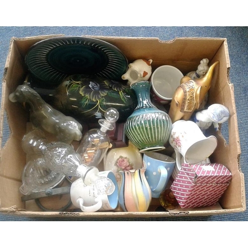 112 - Box of Various Ceramics, etc.