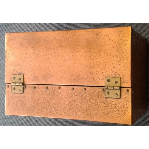 576 - Copper and Brass Bound Fuel Box