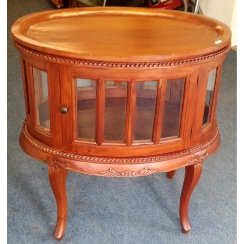 517 - Reproduction Victorian Design Drinks Cabinet, with lift-top tray