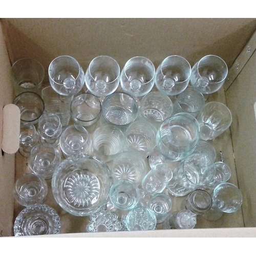 521 - Box of Assorted Glassware