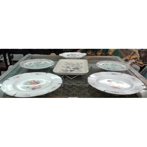 530 - Collection of Six Various Cabinet Plates