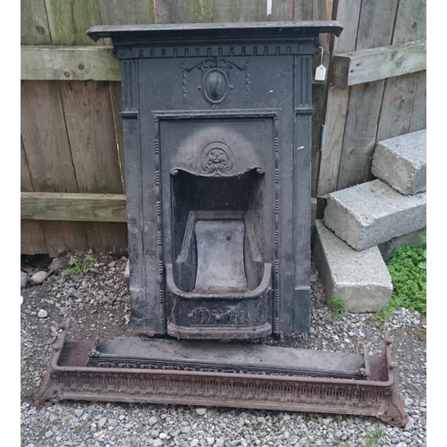 10 - Victorian Cast Iron Fireplace, fenders etc.