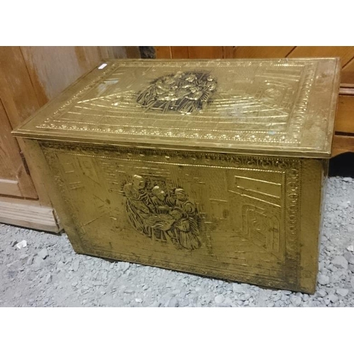53 - Brass Log Box