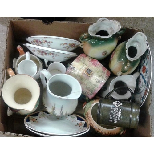 58 - Two Boxes of Old Delph Ware