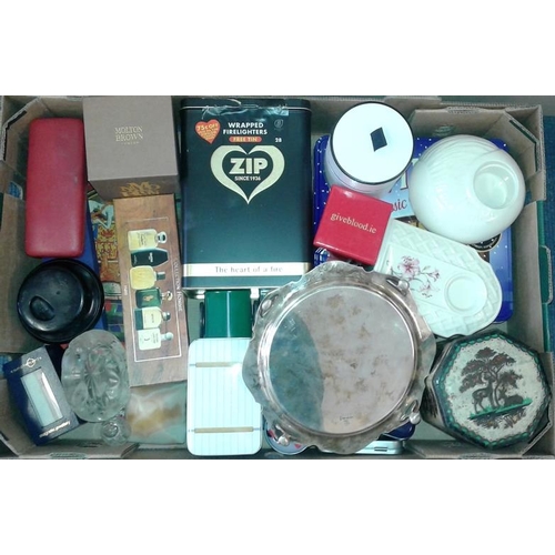 63 - Box of Tins, Trays, etc.