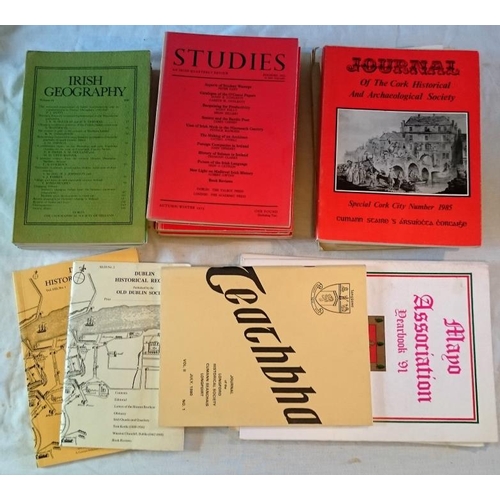 9 - Journals. Box of Odd Nos. of Journals and Yearbooks  including Irish Geography 5 nos; Studies 12 nos... 