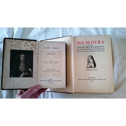 24 - Anthony Hamilton, Memoirs of the Count de Grammont (L. 1928), Large 8VO; Count Hamilton's Fairy Tale... 