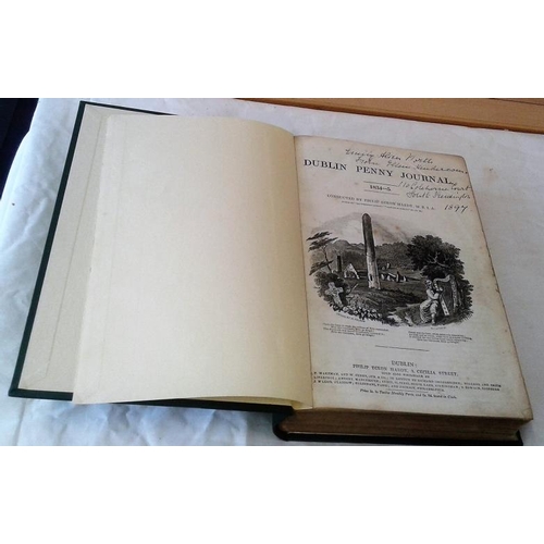 43 - Dublin Penny Journal 1834-5. Conducted by Philip Dixon Hardy. Dublin. Modern cloth. Illustrations.