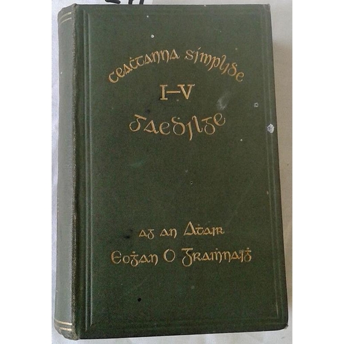 75 - Simple Lessons in Irish by Rev. Eugene O’Growney. 1907. 5 parts. & The College Irish Grammar by Rev.... 