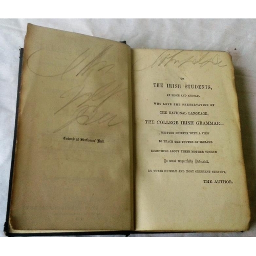 75 - Simple Lessons in Irish by Rev. Eugene O’Growney. 1907. 5 parts. & The College Irish Grammar by Rev.... 