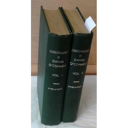 96 - Correspondence of Daniel O’Connell, the Liberator. Edited by W. J. Fitzpatrick.  1888. 2 vols.