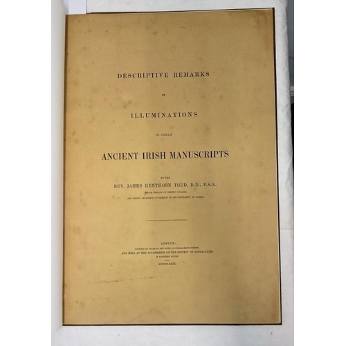 359 - Descriptive Remarks on Illuminations in Certain Ancient Irish Manuscripts by the Rev. James Henthorn... 