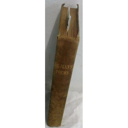 469 - Poems  by J.  De Jean.  DUBLIN. 1851. velvet binding. John de Jean Frazer was born in Birr in 1804.