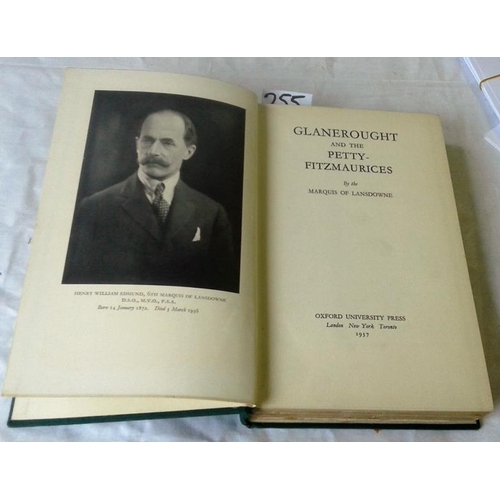 494 - Glanerought and the Petty-Fitzmaurices by the Marquis of Lansdowne. Oxford. 1937. Famous County Kerr... 