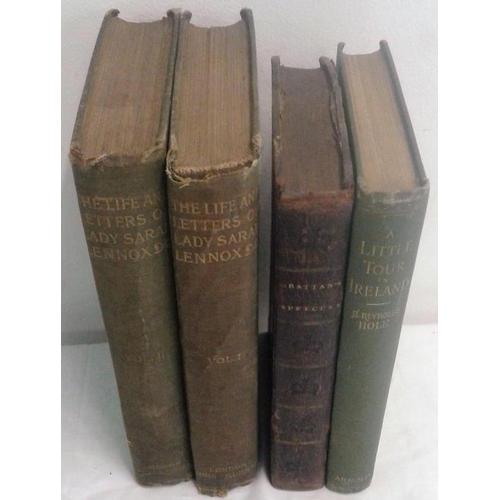 497 - Life and Letters of  Lady Sarah Lennox in 2 vols. & A Little Tour in Ireland by S. Reyolds Hole. 189... 