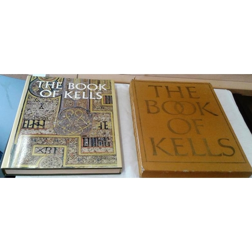 522 - The Book of Kells . 1974-1977. Two editions, large format. Colour plates. one in slip case, other in... 