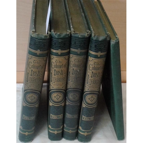 524 - The Cabinet of Irish Literature by Charles A. Read. London. Circa 1890. 4 volumes, plus advertising ... 