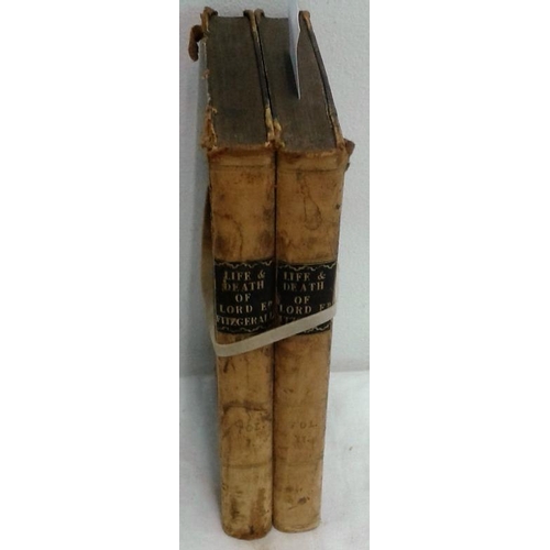 99 - The Life and Death of Lord Edward Fitzgerald by Thomas Moore. London.  1831.2 vols. Half leather.