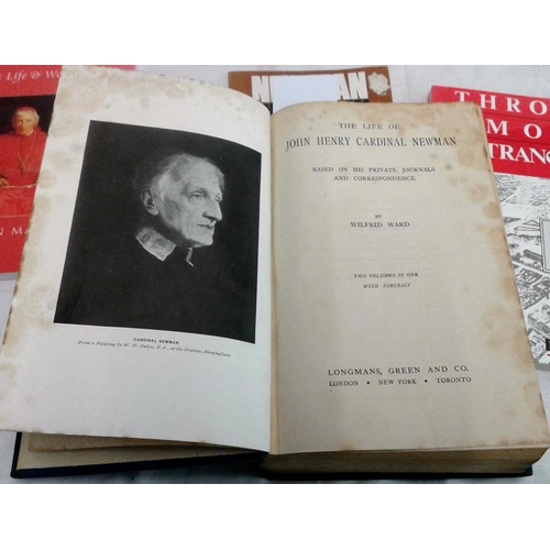 510 - John Henry Newman: Life of by Wilfrid Ward  (2 vols in one 1927); and four other modern works on New... 