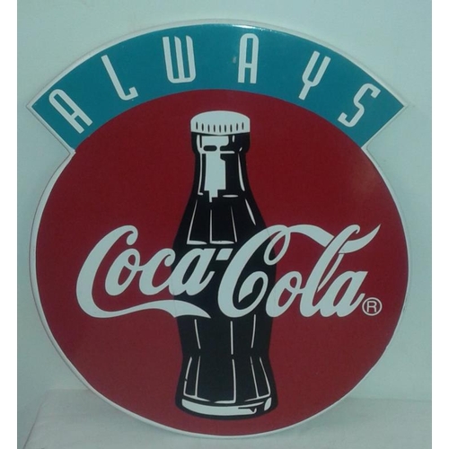 67 - Coca Cola Advertising Sign, c.15.5in x 18in