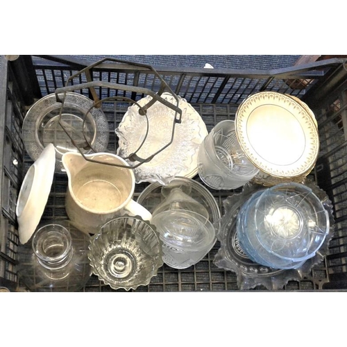 73 - Crate of Various Ceramics and Glassware