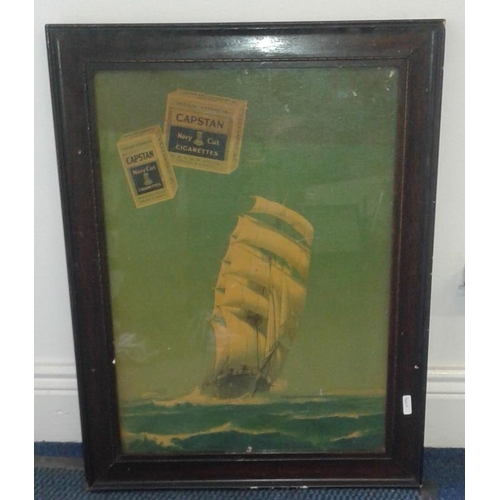 92 - Framed Capstan Cigarette Advertisement