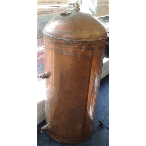 99 - Large Copper Cylinder, c.42in tall