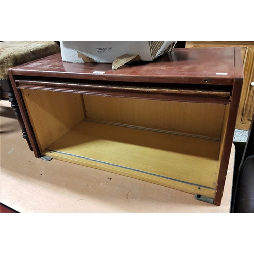 42 - Tambour Front Office Cabinet, c.31.5in x 17in