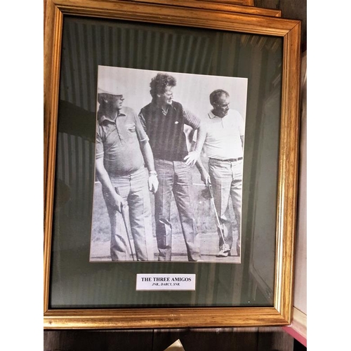 88 - Set of Six Irish Golfer Prints in gilt frames c.22in x 18in