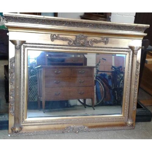 465 - Decorative Gilt Overmantle in the Regency manner, c.50.5in x 40.5in